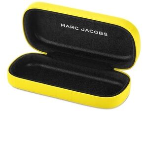 Marc Jacobs Yellow and Black Hard Eyewear Case